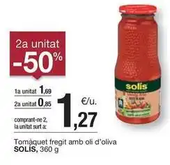 BonpreuEsclat Solís - tomàquet fregit amb oli d'oliva oferta