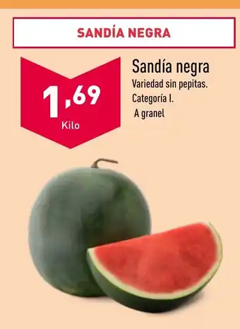 ALDI Sandía negra oferta