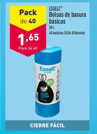 ALDI ESSELTⓇ Bolsas de basura básicas oferta