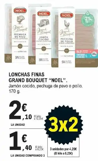 E.Leclerc Lonchas Finas Grand Bouquet "Noel". 170 g. La Unidad Comprando 3 oferta