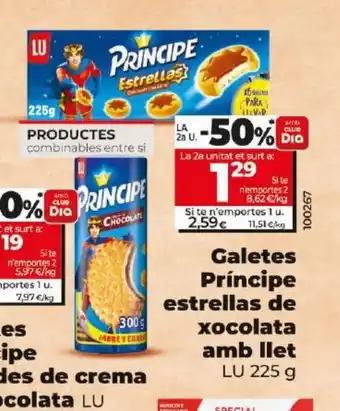 Maxi Dia Galetes principe estrellas de xocolata amb llet oferta