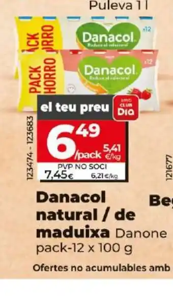 Maxi Dia Danacol natural / de maduixa oferta