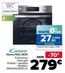 Carrefour Candy - horno fidc x676 oferta