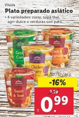 Lidl Vitasia - plato preparado asiatico oferta