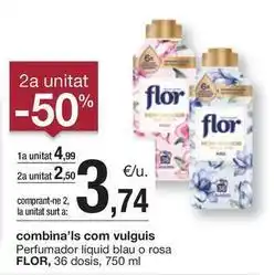 BonpreuEsclat Flor - perfumador líquid blau o rosa , 36 dosis oferta
