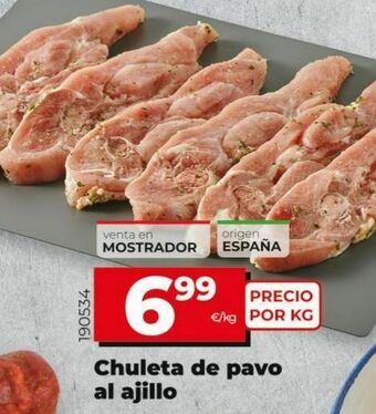 La Plaza de DIA Chuletas de pavo oferta