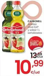 Eroski Carbonell - aceites oliva 0,4° y sabor oferta