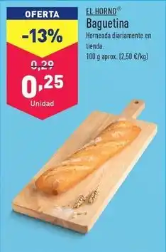 ALDI El horno - baguetina oferta