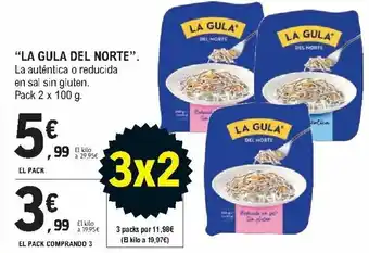 E.Leclerc "La Gula del Norte". Pack 2 x 100 g. El Pack Comprando 3 oferta