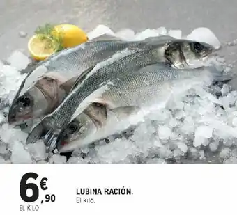 E.Leclerc Lubina Ración. El kilo. oferta