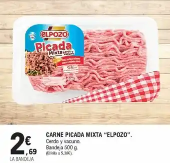 E.Leclerc Carne Picada Mixta "Elpozo". La Bandeja oferta