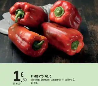 E.Leclerc Pimiento Rojo. El Kilo. oferta
