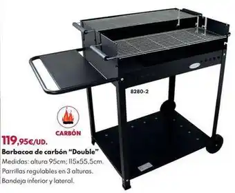 BricoCentro Barbacoa de carbón ``double`` oferta