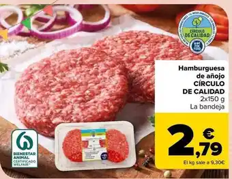 Carrefour Circulo de calidad - hamburguesa de añojo oferta