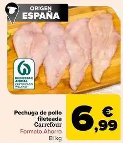 Carrefour Carrefour - pechuga de pollo fileteada oferta