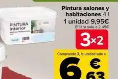 Carrefour Pintura salones y habitaciones oferta