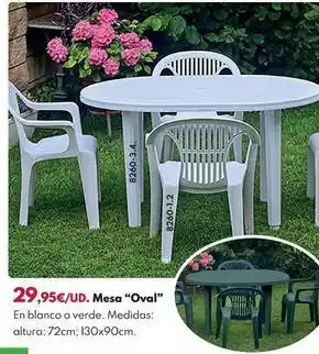 BricoCentro Mesa oval oferta