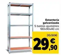 Carrefour Estantería galvanizada oferta