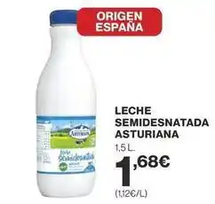 Supercor La asturiana - leche semidesnatada oferta