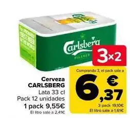 Carrefour Carlsberg - cerveza oferta