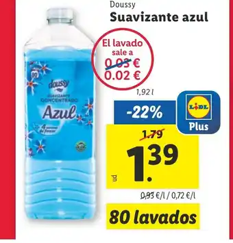 Lidl Doussy Suavizante azul oferta