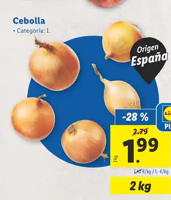 Lidl Cebolla oferta