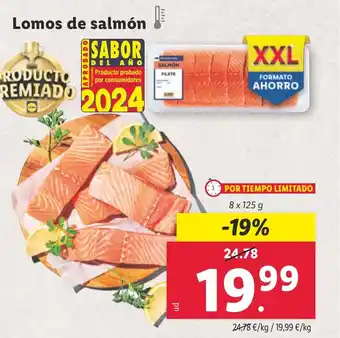 Lidl Lomos de salmón oferta