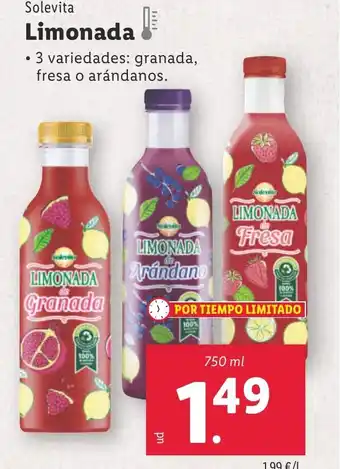 Lidl Solevita Limonada oferta