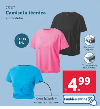 Lidl CRIVIT Camiseta técnica oferta