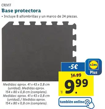 Lidl CRIVIT Base protectora oferta