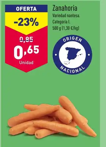 ALDI Zanahoria oferta