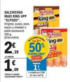 E.Leclerc Elpozo - salchichas maxi king upp oferta