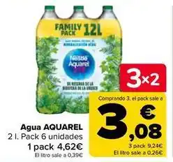 Carrefour Aquarel - agua oferta