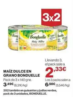 Supercor Bonduelle - maíz dulce en grano oferta