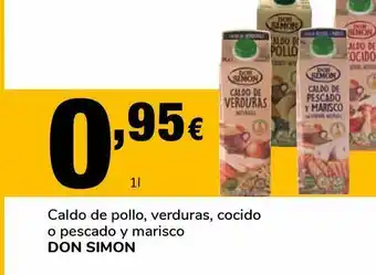 Supeco Caldo de pollo, verduras, cocido o pescado y marisco don simón 1l oferta