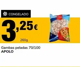 Supeco Gambas peladas 70/100 apolo 260 g oferta