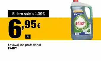 Supeco Lavavajillas profesional fairy 5 l oferta