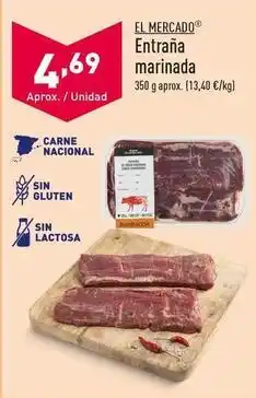 ALDI El mercado - entrana marinada oferta