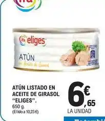 E.Leclerc Eliges - atún listado en aceite de girasol oferta