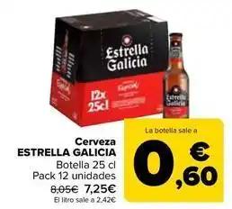 Carrefour Estrella galicia - cerveza oferta