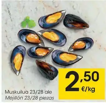 Eroski Mejillón 23/28 piezas oferta