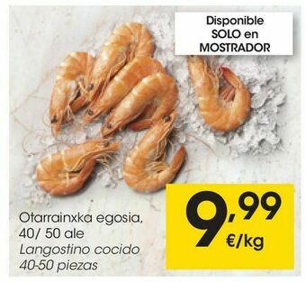Eroski Langostino cocido oferta