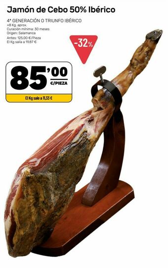 AhorraMas Jamón de cebo oferta
