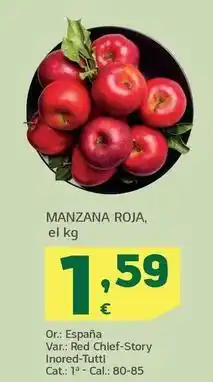 HiperDino Manzana roja oferta