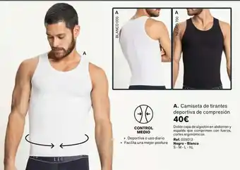 Leonisa Camiseta de tirantes deportiva de compresion oferta
