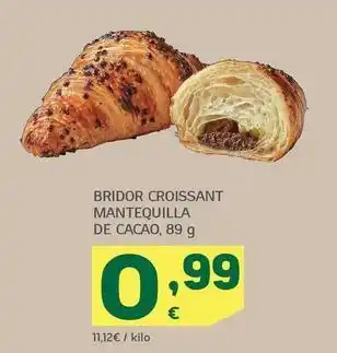 HiperDino Bridor croissant mantequilla de cacao oferta