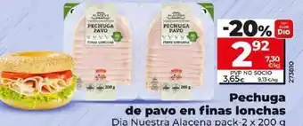 Dia Dia nuestra alacena - pechuga de pavo en finas lonchas oferta