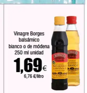 FROIZ Vinagre Borges balsámico bianco o de módena oferta