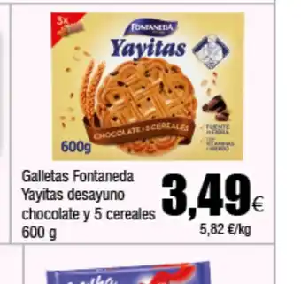 FROIZ Galletas Fontaneda Yayitas desayuno oferta