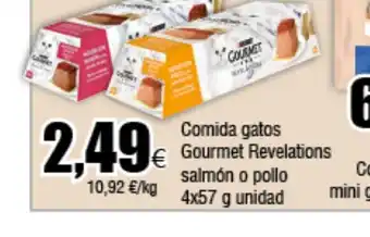 Froiz Comida gatos Gourmet Revelations salmón o pollo oferta